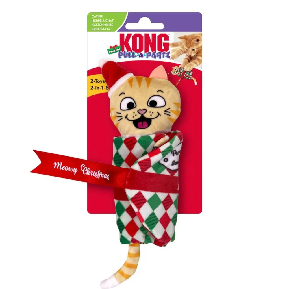 Kong Toys | Toys^Holiday Pull-A-Partz Present Cat Toy