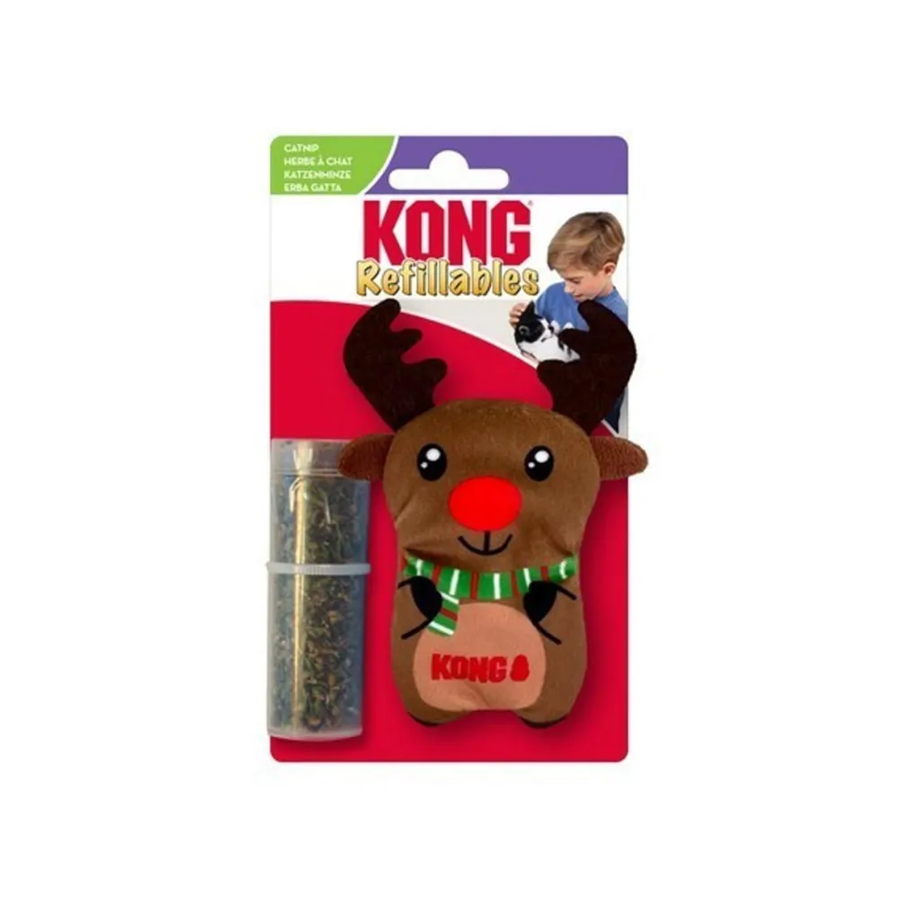 Kong Toys | Toys^Holiday Refillables Reindeer Cat Toy