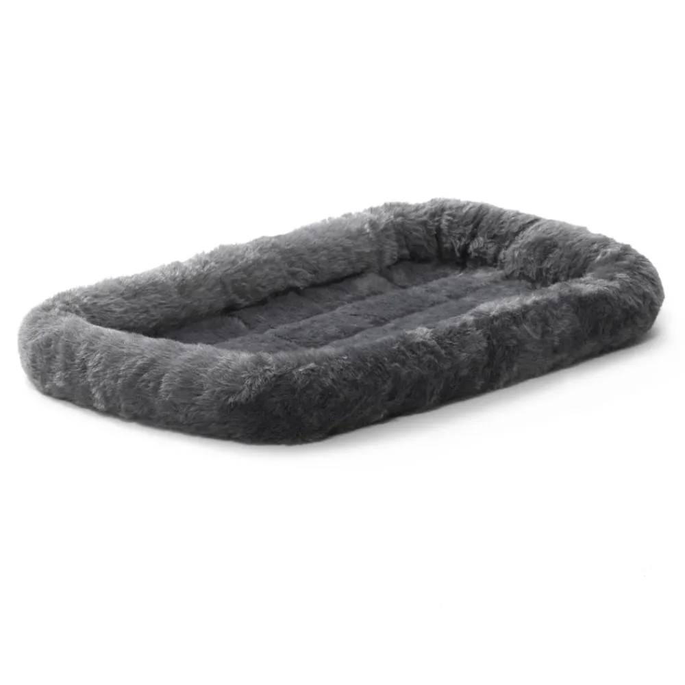 Midwest Beds & Mats | Beds & Mats^Quiet Time Deluxe Bolster Pet Bed, Gray, 30-in