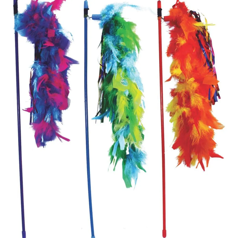 Multipet Toys | Toys^Cat Dangler Wand, Assorted Colors