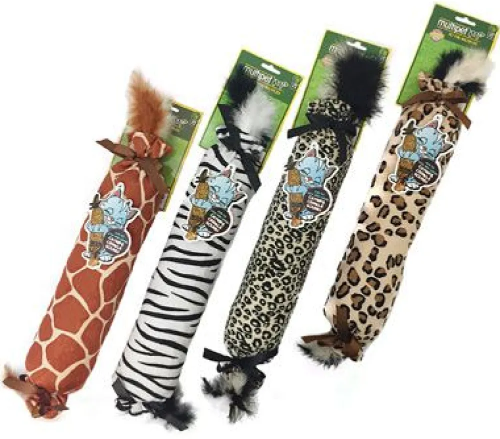 Multipet Toys | Toys^Katz Kuddlerz Safari Cat Toy, Color Varies, 17-in