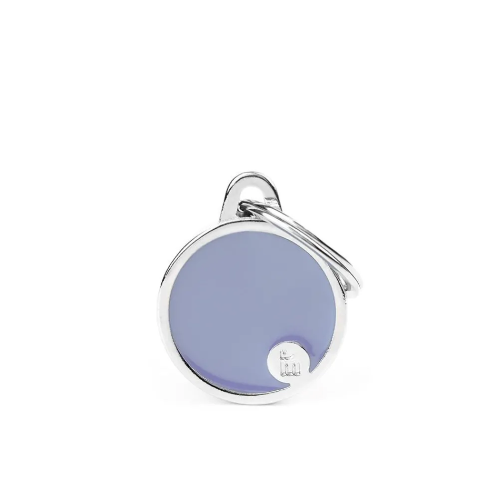Myfamily Leashes & Collars | Leashes & Collars^Basic Handmade Circle Pet ID Tag, Lilac, Small