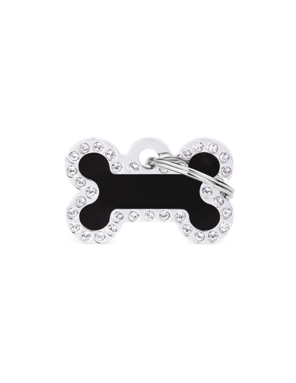 Myfamily Leashes & Collars | Leashes & Collars^Glam Bone Pet ID Tag, Black, Small