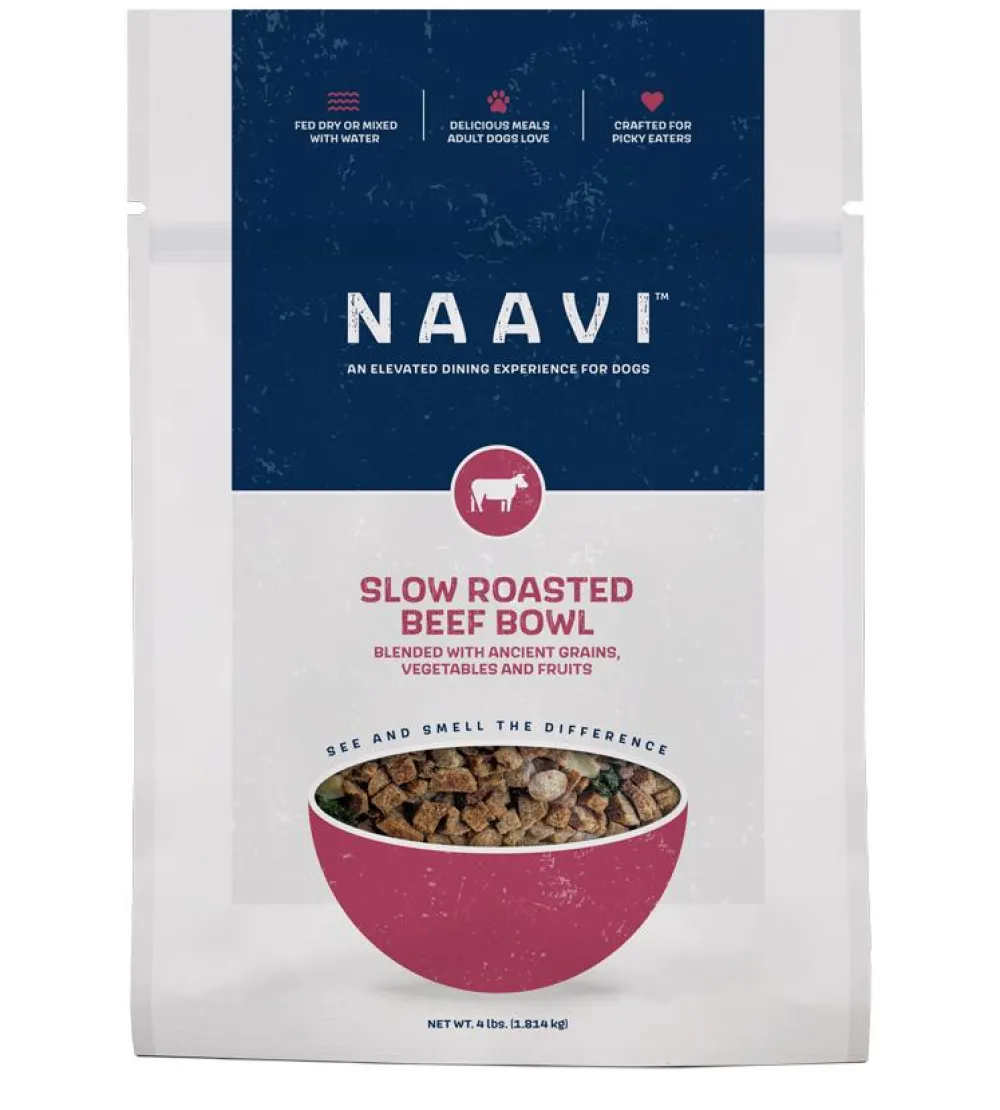 Naavi Dry Food^Slow Roasted Beef Bowl Dog Food, 2-lb