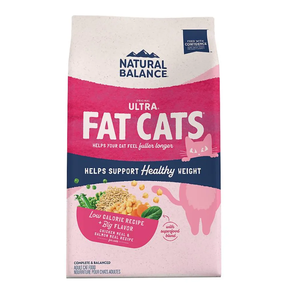 Natural Balance Pet Foods Dry Food^Natural Balance Original Ultra Fat Cats Chicken Meal & Salmon Meal Recipe Dry Cat Food, 6-lb