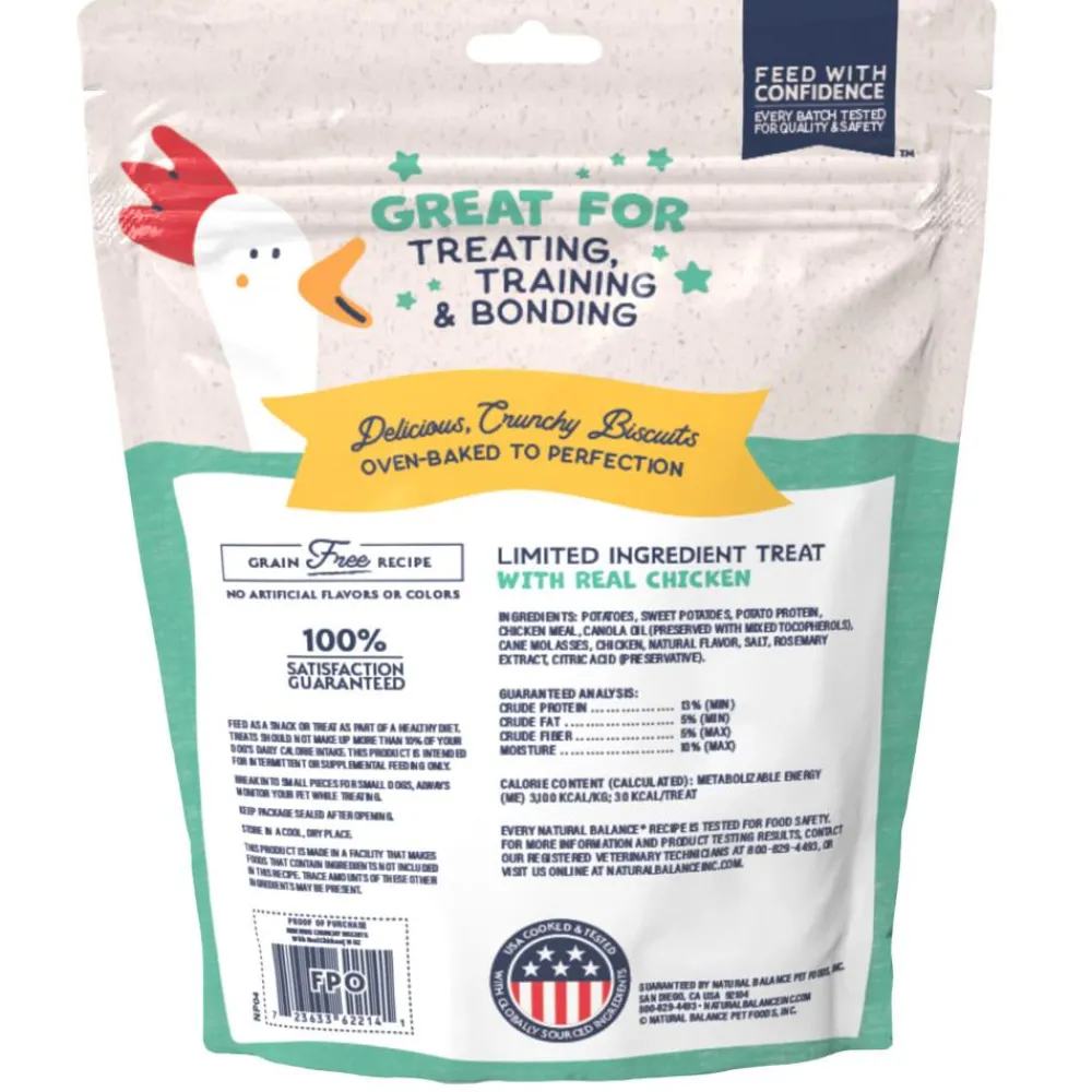 Natural Balance Pet Foods Biscuits & Crunchy Treats^Natural Balance Rewards Crunchy Biscuits with Real Chicken Dog Treats, 14-oz