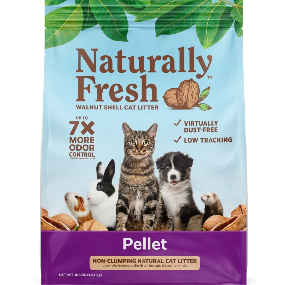 Naturally Fresh Litter & Accessories | Litter & Accessories^Walnut-Based Pellet Non-Clumping Cat Litter, 10-lb