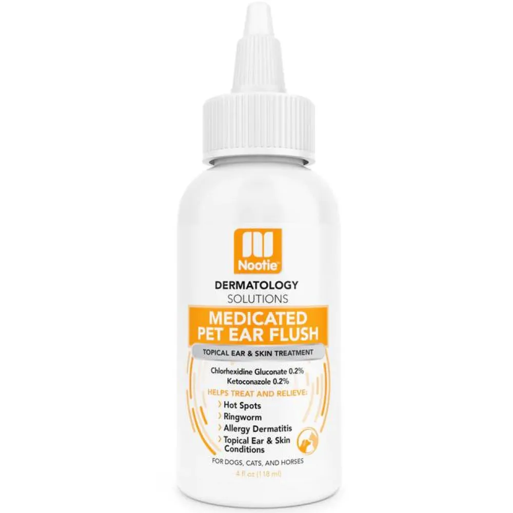 Nootie Healthcare | Healthcare^Dermatology Solutions Medicated Pet Ear Flush, 4-oz