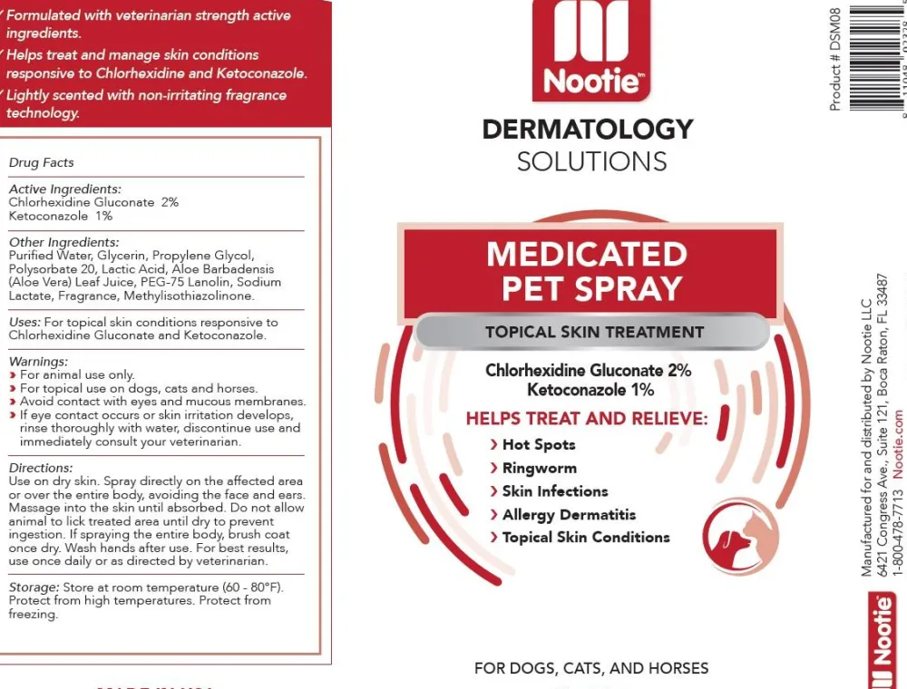 Nootie Healthcare | Healthcare^Dermatology Solutions Medicated Pet Spray, 8-oz