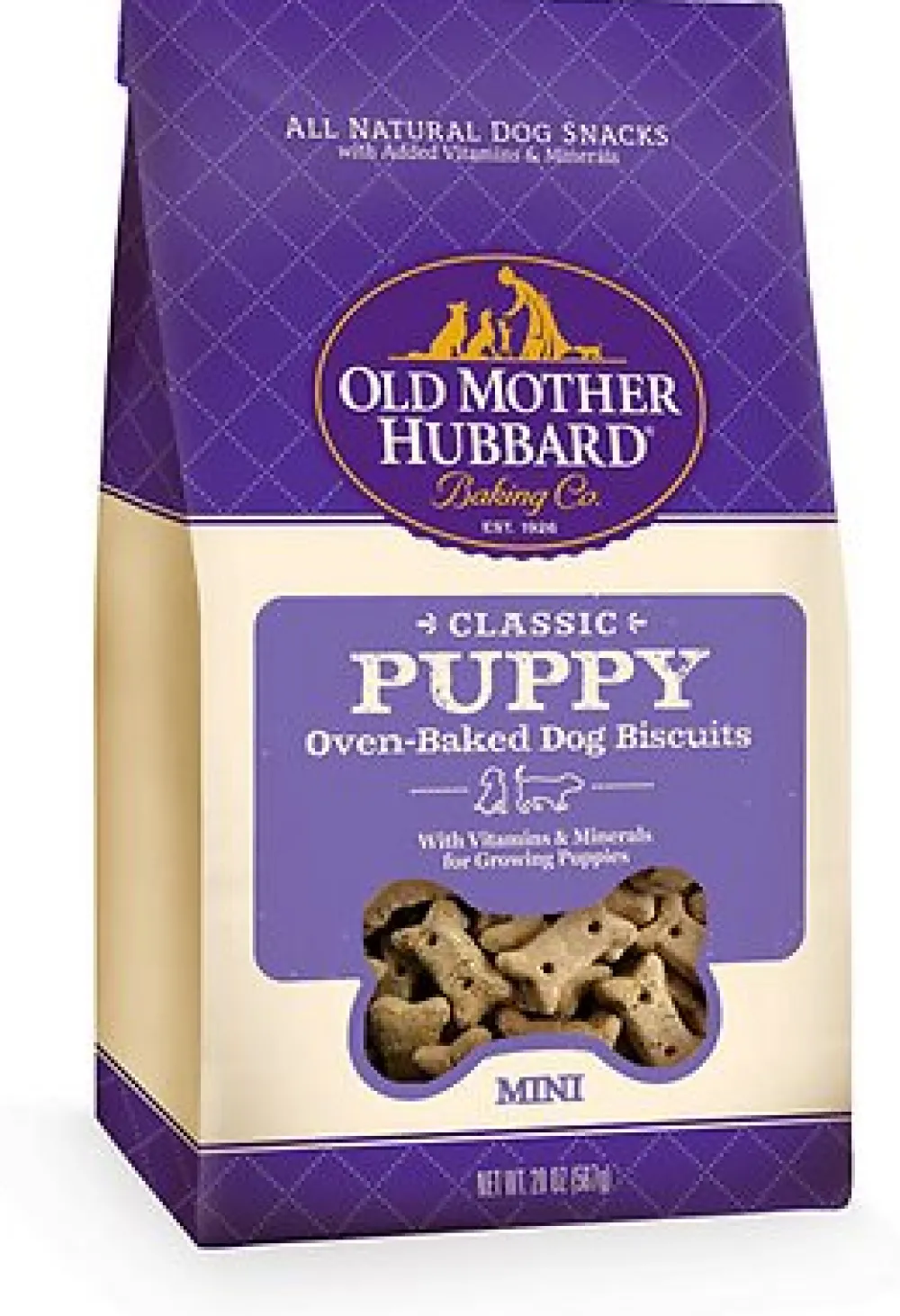 Old Mother Hubbard Biscuits & Crunchy Treats^Classic Puppy Biscuits Mini Baked Dog Treats, 20-oz