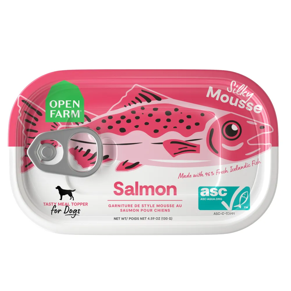 Open Farm Food Toppings^Salmon Wet Dog Food Topper, 4.59-oz