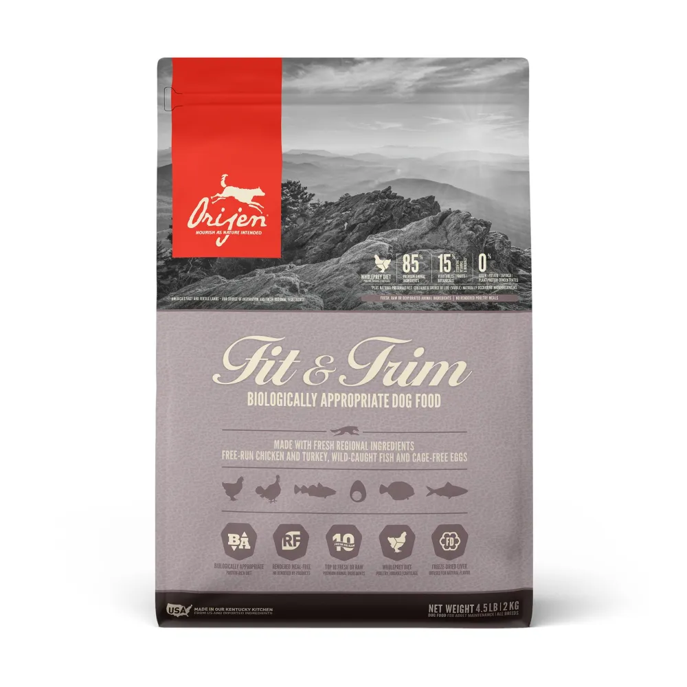 Orijen Dry Food^Fit & Trim Grain-Free Dry Dog Food, 4.5-lb