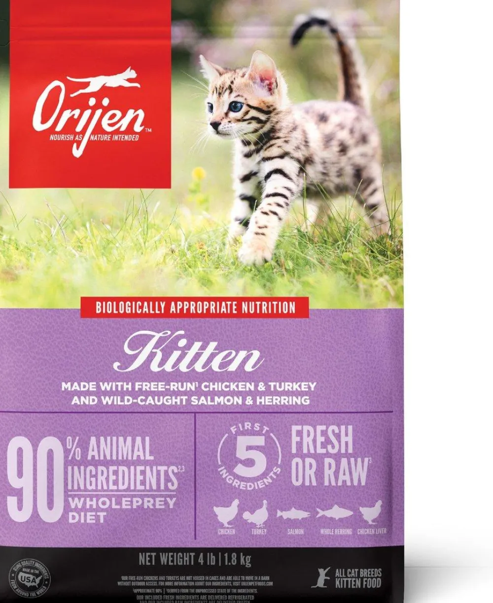 Orijen Dry Food^Kitten Grain-Free Dry Cat Food, 4-lb