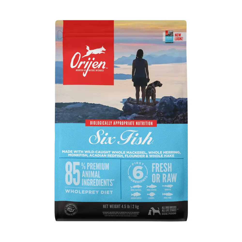 Orijen Dry Food^Six Fish Grain-Free Dry Dog Food, 4.5-lb