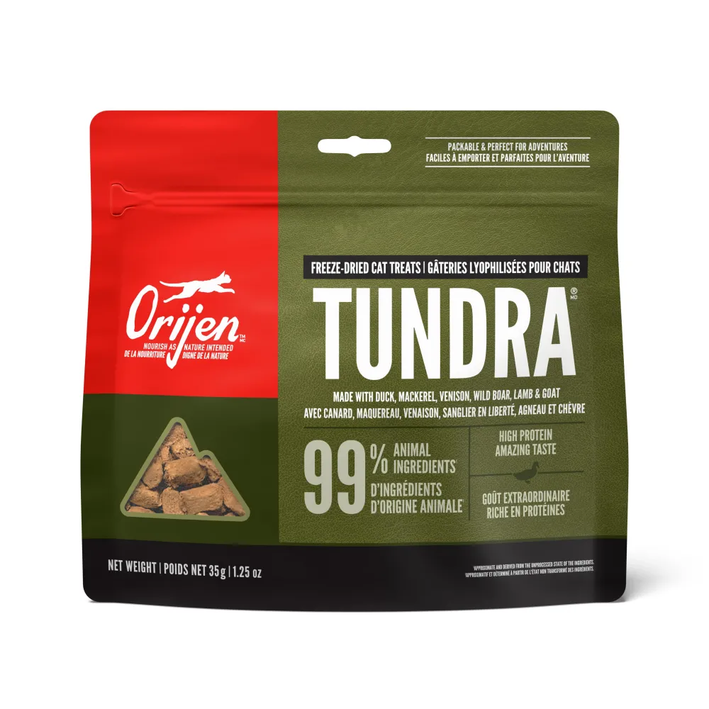 Orijen Freeze-Dried Treats^Tundra Grain-Free Freeze-Dried Cat Treats, 1.25-oz