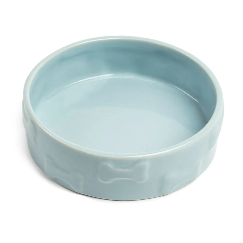 Park Life Bowls & Feeders | Bowls & Feeders^Designs Manor Ceramic Bowls, Blue, Medium