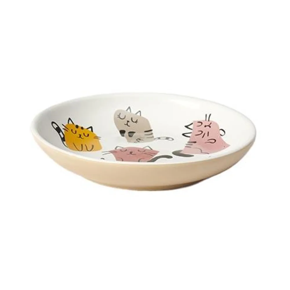 Petrageous Bowls & Feeders | Bowls & Feeders^Snobby Cats Cat Saucer, 5-in, 2.5-oz