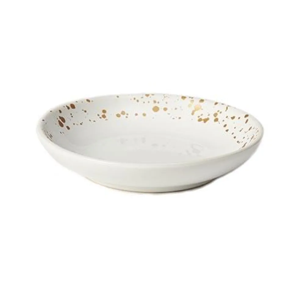 Petrageous Bowls & Feeders | Bowls & Feeders^Speckles Cat Saucer, White, 5-in, 2.5-oz