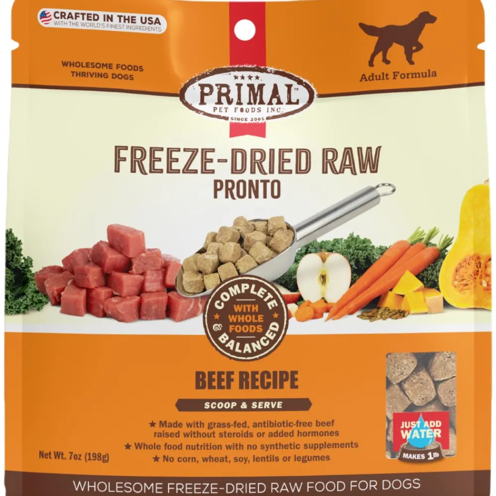 Primal Pet Foods Freeze-Dried Food^Primal Pronto Raw Freeze-Dried Beef Recipe Dog Food, 7-oz