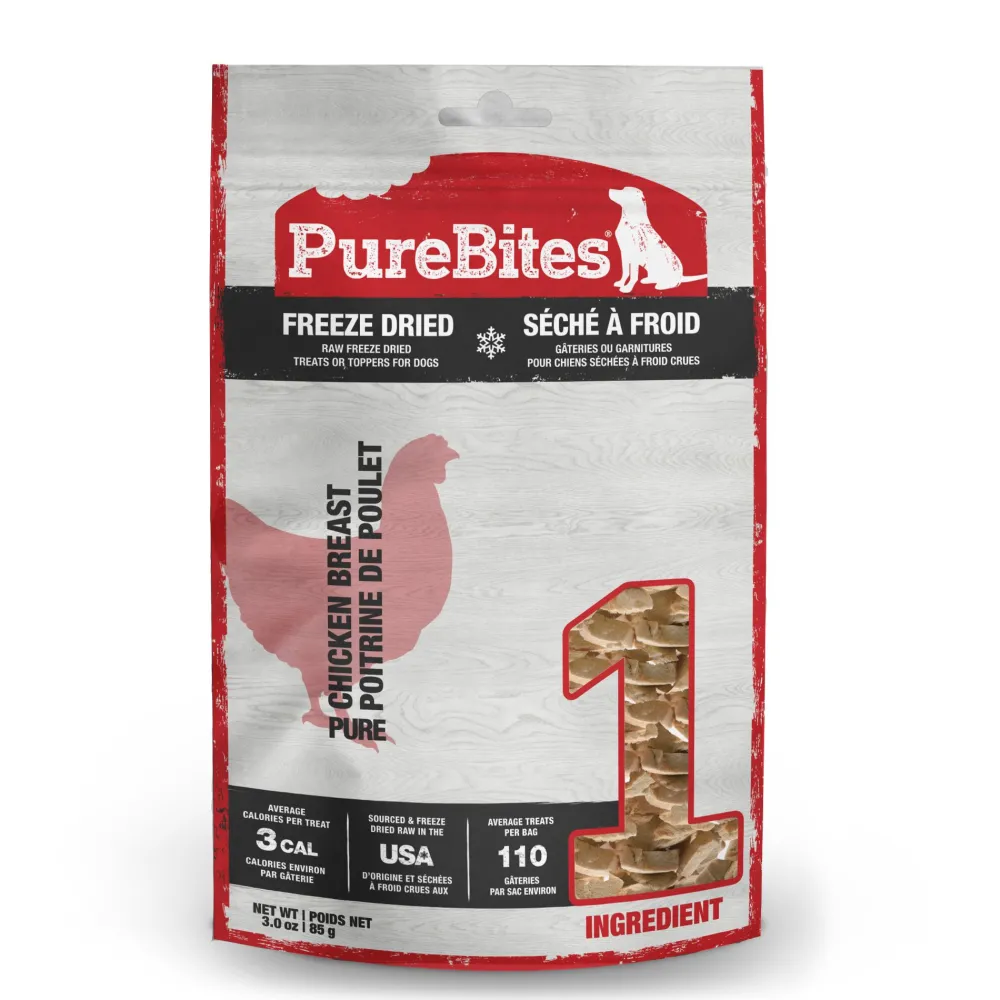 Purebites Freeze-Dried Treats^Chicken Breast Freeze-Dried Dog Treats, 3-oz