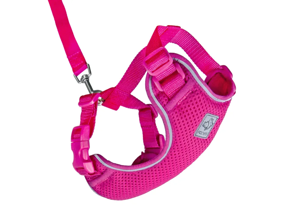 Rc Pets Leashes & Collars | Leashes & Collars^Adventure Kitty Cat Harness, Raspberry, Small