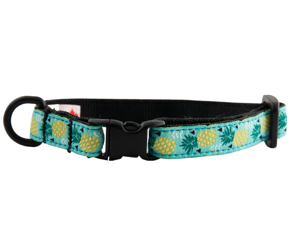 Rc Pets Leashes & Collars | Leashes & Collars^Kitty Breakaway Cat Collar, Pineapple Parade, 8-10-in