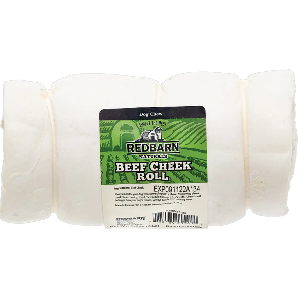 Redbarn Pet Products Bully Sticks & Natural Chews^RedBarn Beef Cheek Roll Dog Treats, Large