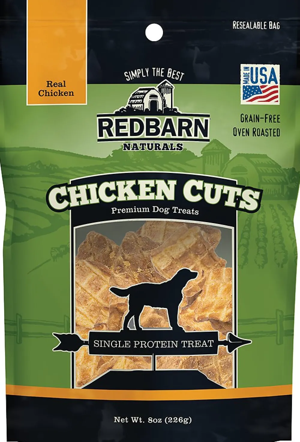 Redbarn Pet Products Freeze-Dried Treats^Redbarn Chicken Cuts Freeze-Dried Dog Treats, 8-oz