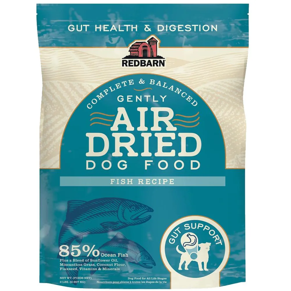 Redbarn Pet Products Air-Dried & Dehydrated Food^Redbarn Gut Health & Digestion Fish Air-Dried Dog Food, 2-lb