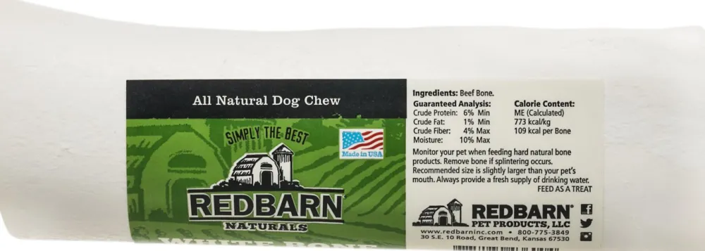 Redbarn Pet Products Bully Sticks & Natural Chews^Redbarn Large White Bones Dog Treats