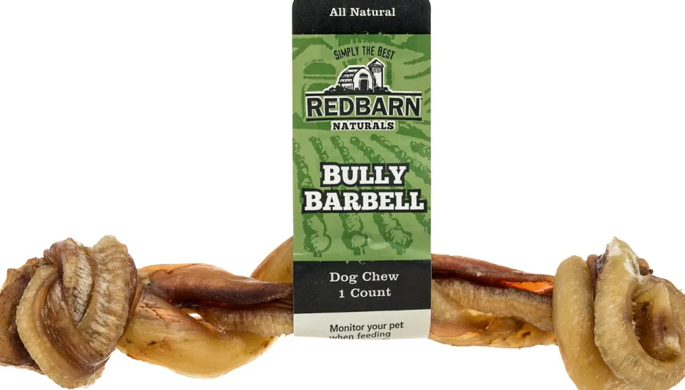 Redbarn Pet Products Bully Sticks & Natural Chews^Redbarn Naturals Bully Barbells Dog Treats