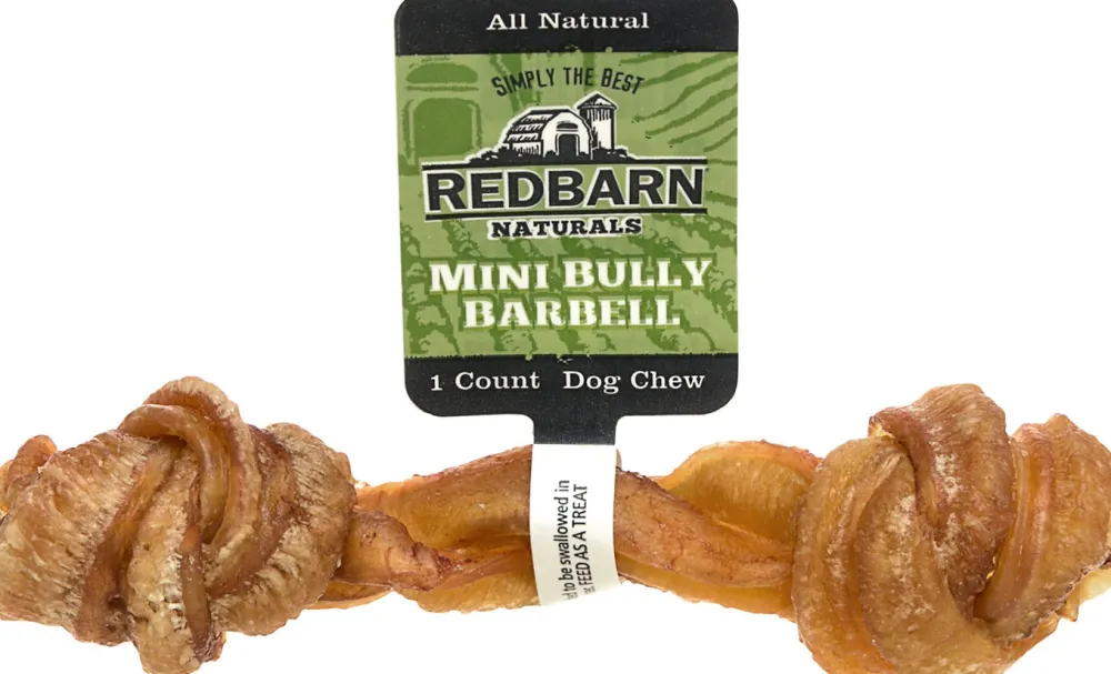 Redbarn Pet Products Bully Sticks & Natural Chews^Redbarn Naturals Mini Bully Barbells Dog Treats