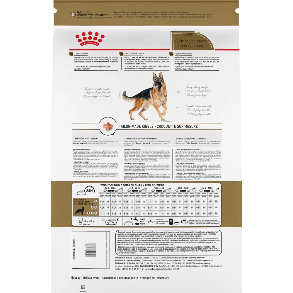 Royal Canin Dry Food^Breed Health Nutrition German Shepherd Adult Dry Dog Food, 30-lb