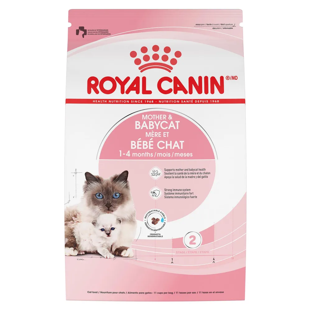 Royal Canin Dry Food^Feline Health Nutrition Mother & Babycat Dry Cat Food, 3-lb