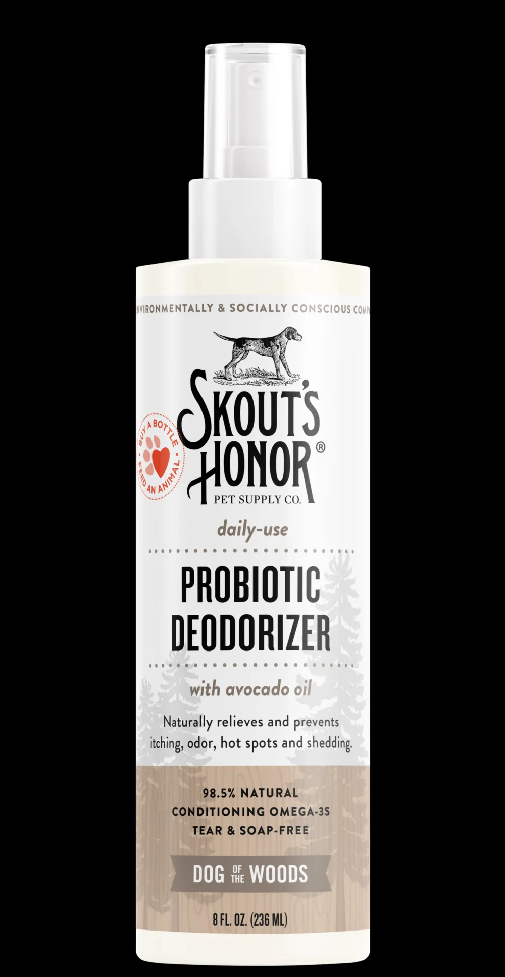 Skout's Honor Training & Cleaning | Training & Cleaning^Probiotic Deodorizer For Dogs & Cats, Dog of the Woods, 8-oz bottle