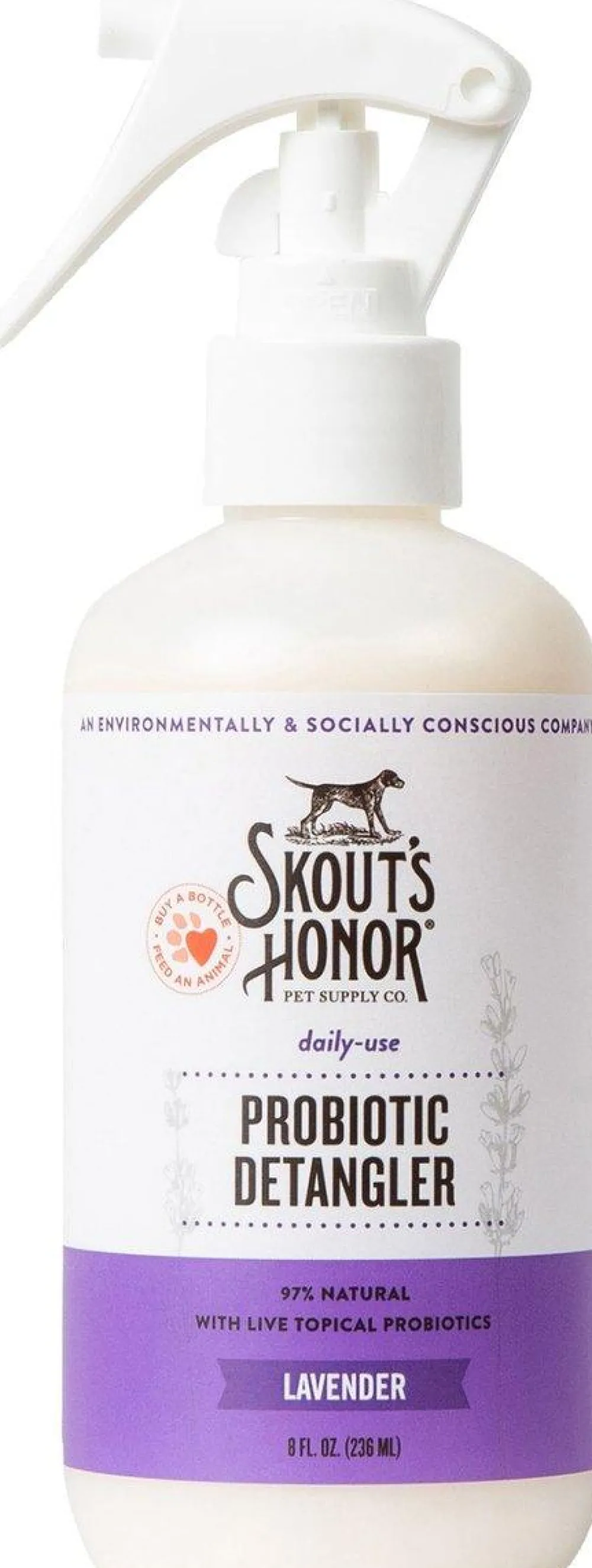 Skout's Honor Grooming | Grooming^Probiotic Lavender Pet Detangler, 8-oz