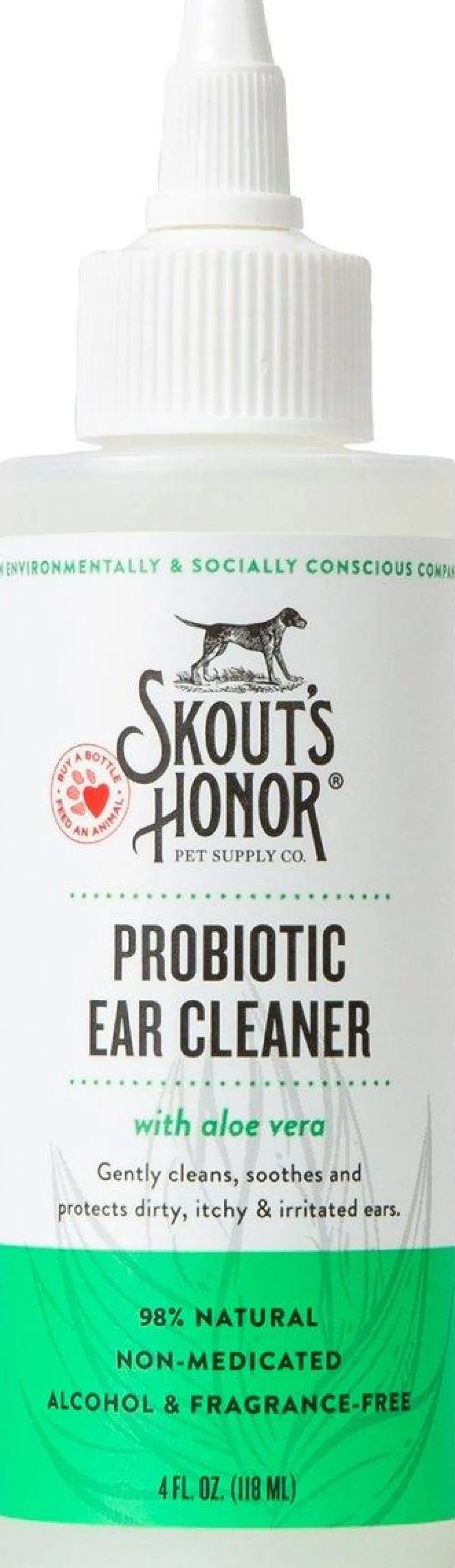 Skout's Honor Grooming | Grooming^Probiotic Pet Ear Cleaner, 4-oz