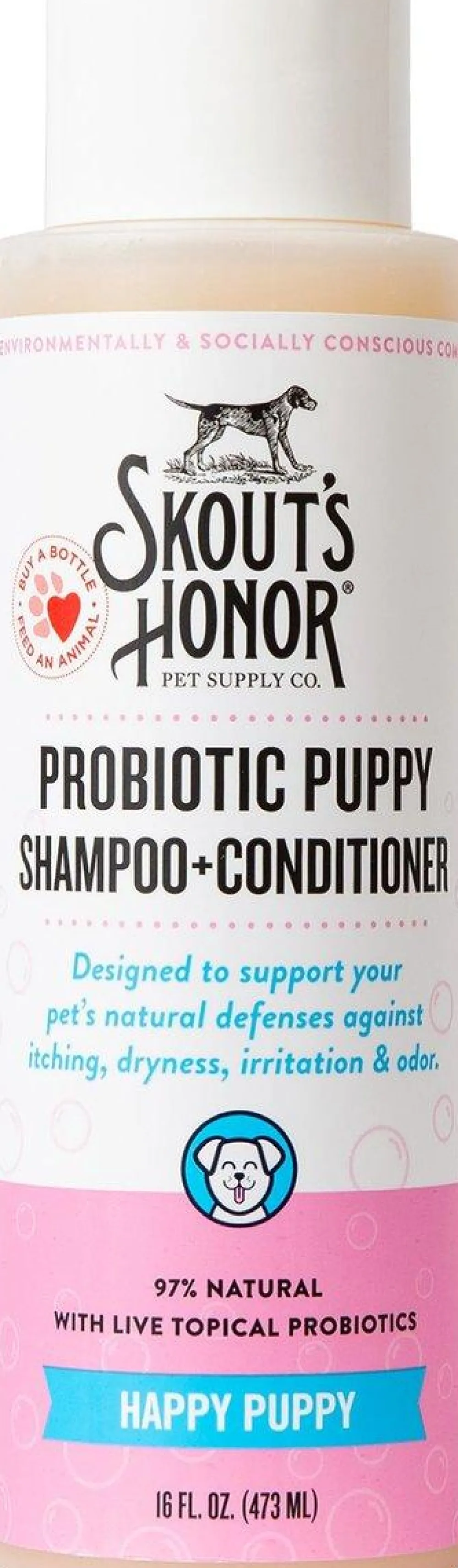 Skout's Honor Grooming | Grooming^Probiotic Puppy Happy Puppy Pet Shampoo & Conditioner, 16-oz