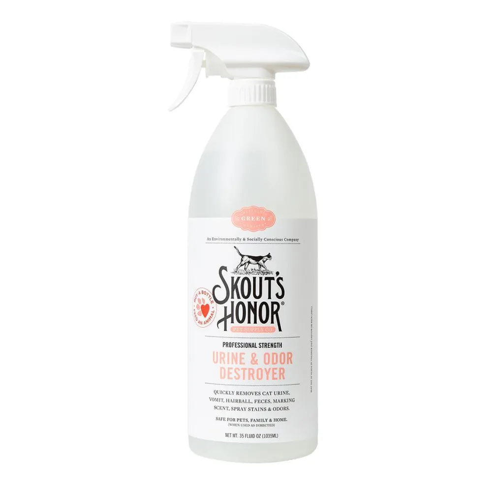 Skout's Honor Training & Cleaning | Training & Cleaning^Professional Strength Cat Urine & Odor Destroyer, 35-oz