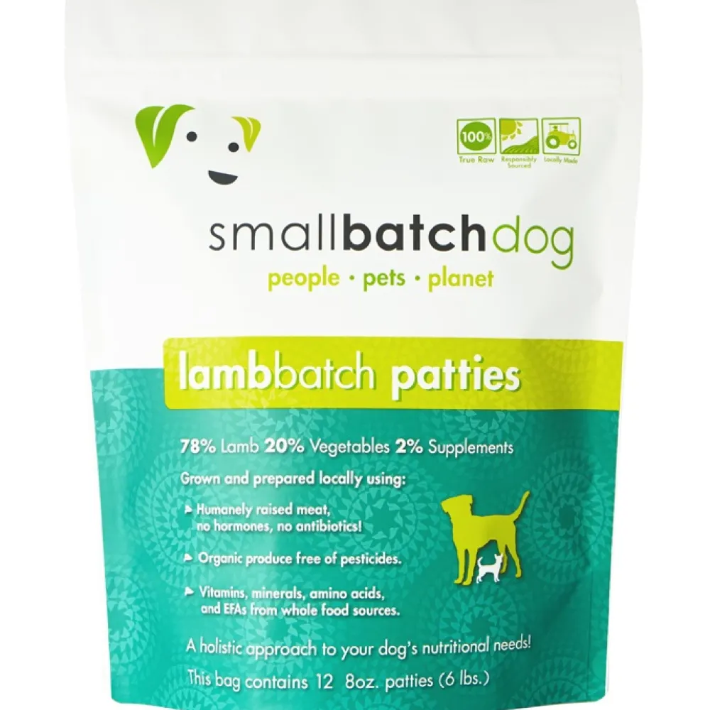 Smallbatch Frozen Food^Dog Lamb Batch Patties Raw Frozen Dog Food, 6-lb