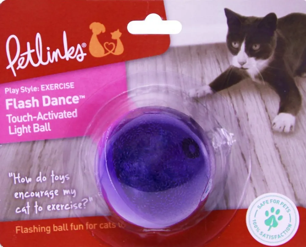 Smartykat Toys | Toys^Instincts Flash Dance Touch-Activated Light Ball Cat Toy, Color Varies