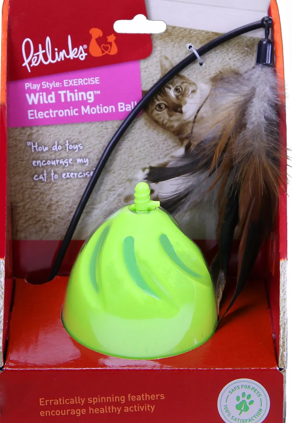 Smartykat Toys | Toys^Instincts Wild Thing Electronic Motion Ball Cat Toy