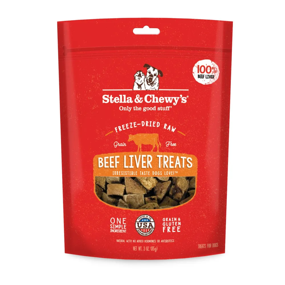 Stella & Chewy's Freeze-Dried Treats^Beef Liver Freeze-Dried Dog Treats, 3-oz