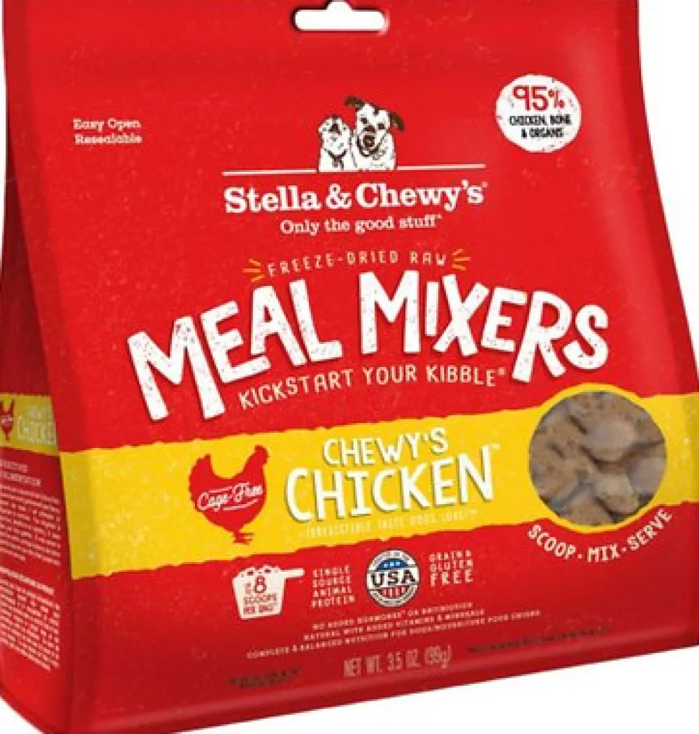 Stella & Chewy's Freeze-Dried Food^Chewy's Chicken Meal Mixers Grain-Free Freeze-Dried Dog Food, 3.5-oz