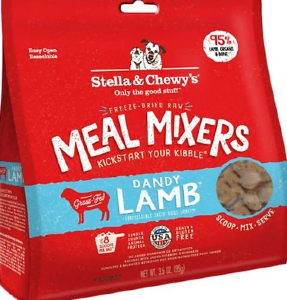 Stella & Chewy's Freeze-Dried Food^Dandy Lamb Meal Mixers Grain-Free Freeze-Dried Dog Food, 3.5-oz