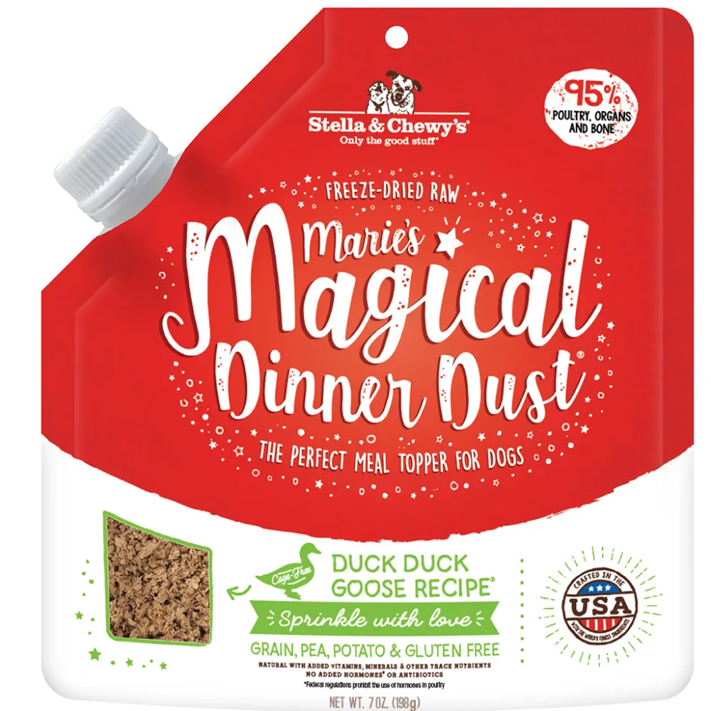 Stella & Chewy's Food Toppings^Marie's Magical Dinner Dust Duck Duck Goose Freeze-Dried Dog Food Topper, 7-oz