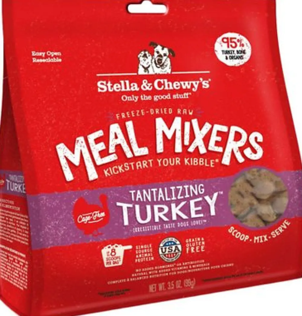Stella & Chewy's Freeze-Dried Food^Tantalizing Turkey Meal Mixers Grain-Free Freeze-Dried Dog Food, 3.5-oz