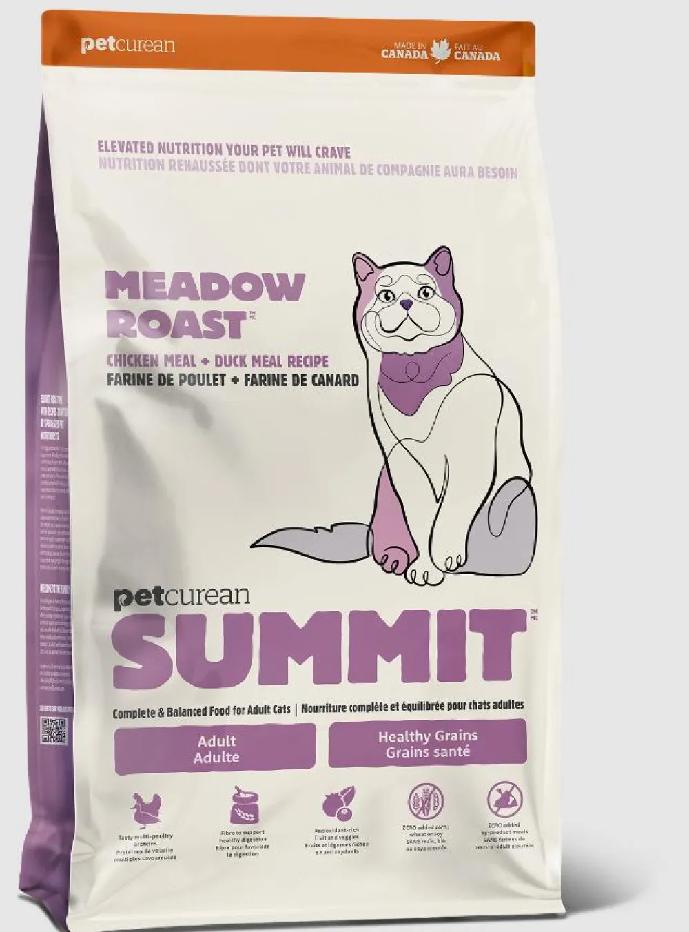 Summit Dry Food^Meadow Roast Chicken Meal + Duck Meal Dry Cat Food, 3-lb