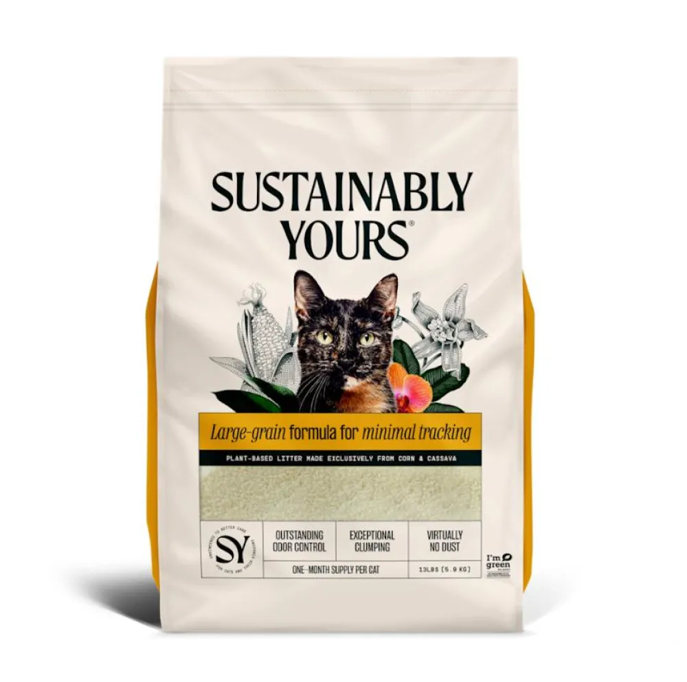 Sustainably Yours Litter & Accessories | Litter & Accessories^Large-Grain Formula Cat Litter, 13-lb