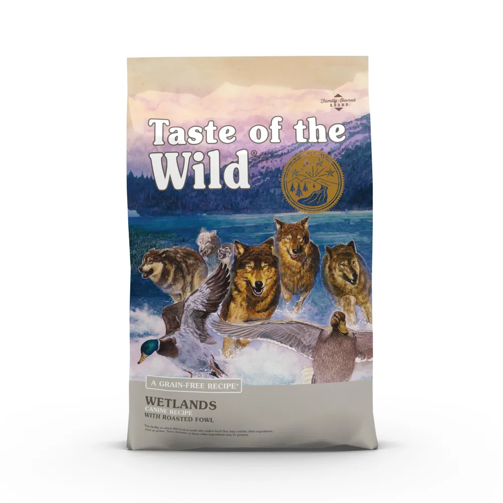 Taste Of The Wild Dry Food^Wetlands with Roasted Fowl Grain-Free Adult Dry Dog Food, 5-lb